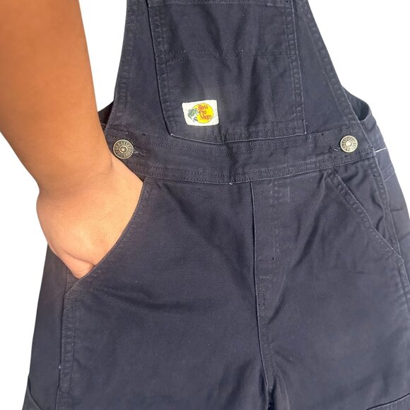 NWT Bass Pro Shops Youth S Black Insulated Workwear Overalls Durable Pockets - Picture 11 of 16
